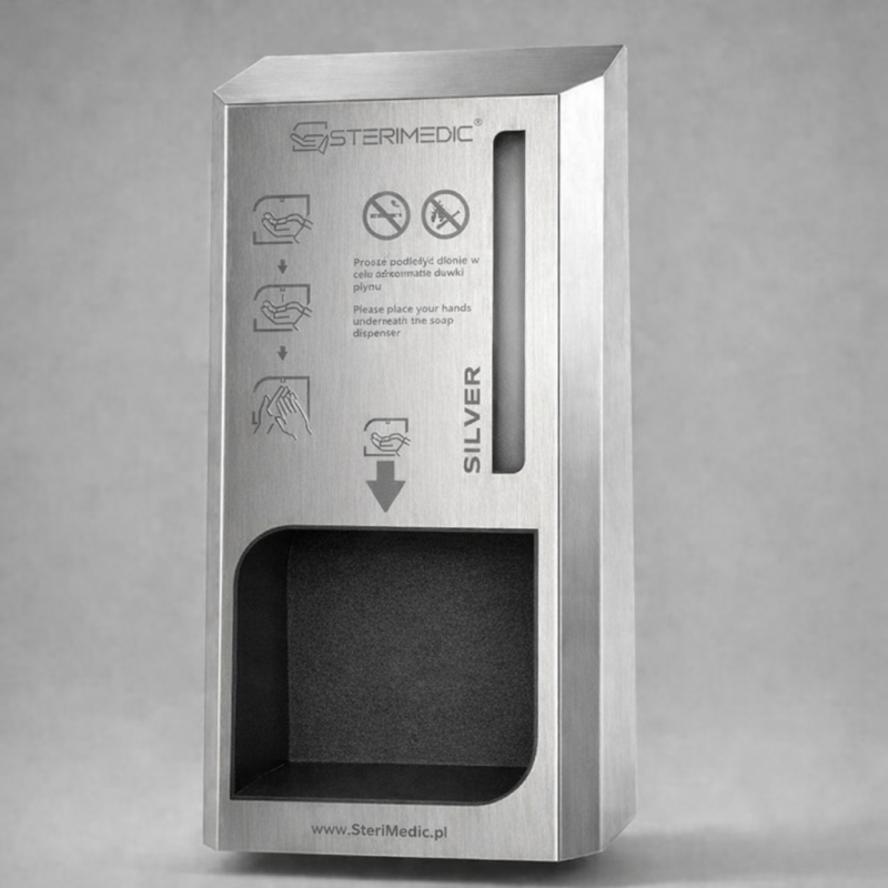 Sterimedic Silver – nowoczesne urządzenie do bezdotykowej dezynfekcji dłoni